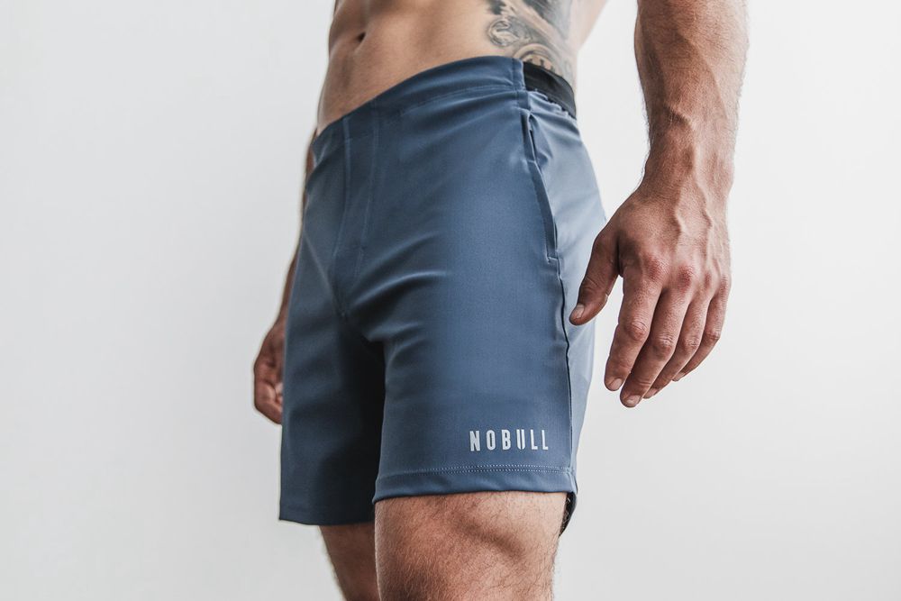 Shorts NOBULL Homme Bleu - NOBULL Lightweight 7",France (1386-ICYGK)